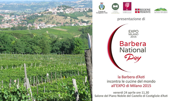 La Barbera d´Asti incontra le cucine del mondo all´Expo 2015.