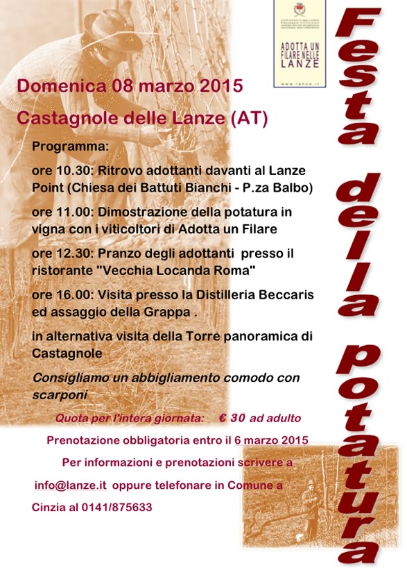 Festa della Potatura - Castagnole delle Lanze - Domenica 8 marzo 2015